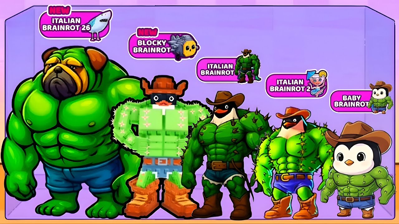 Merge Fellas: Italian Brainrot 26,2,Blocky,Baby Brainrot ⁉️ Max Level | Gameplay!