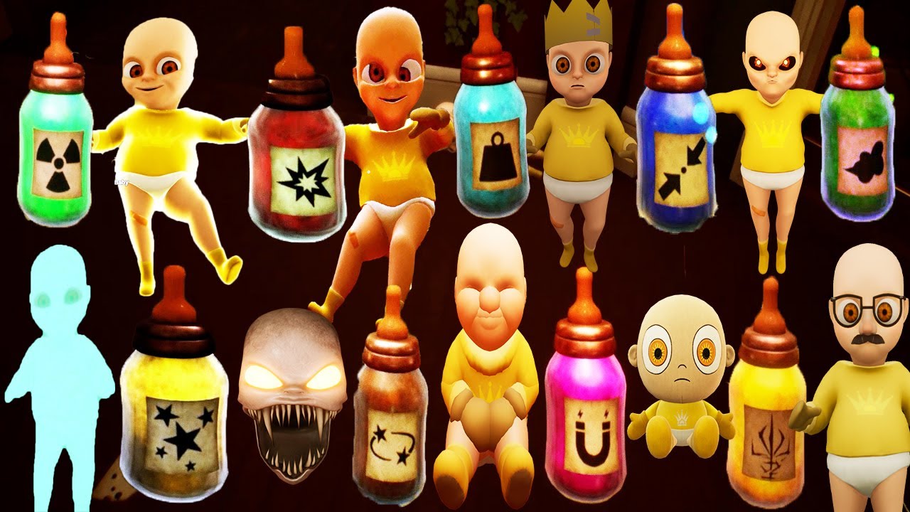 The Baby In Yellow The Black Cat - All bottles effects Chapter How to get all bottles Puzzles Ending