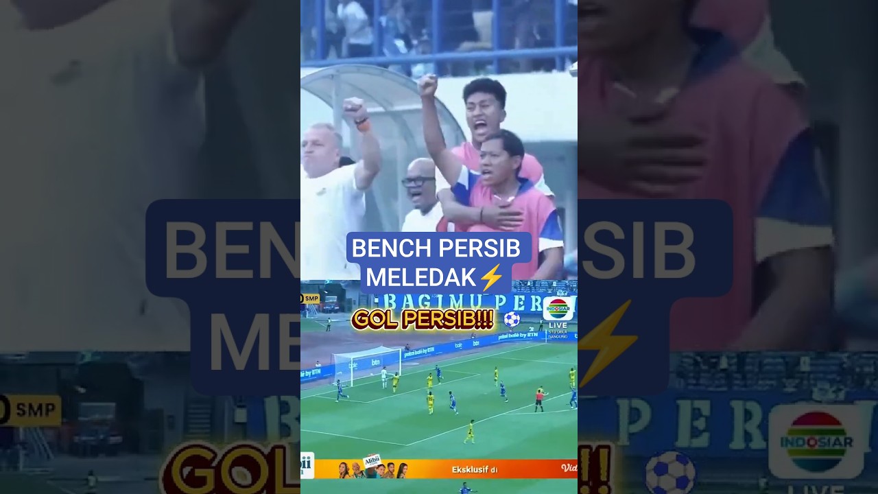 Reaksi Bench Persib & Gol Uiliam Barros ⚽  BRI Super League 2025