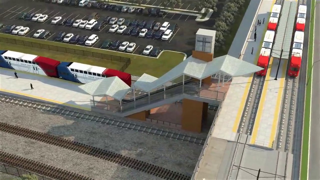 FFKR Architects | Salt Lake City UTA Trax Frontrunner Station Animation