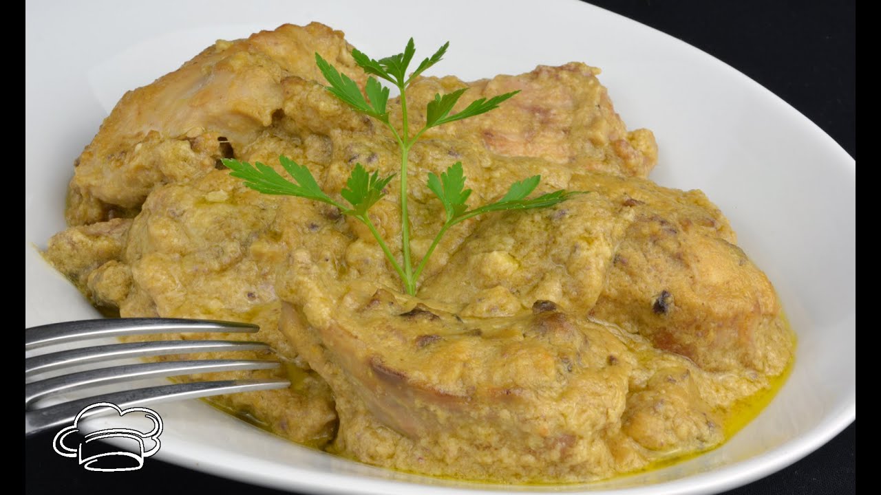 Conejo estofado con salsa de nueces súper sabroso