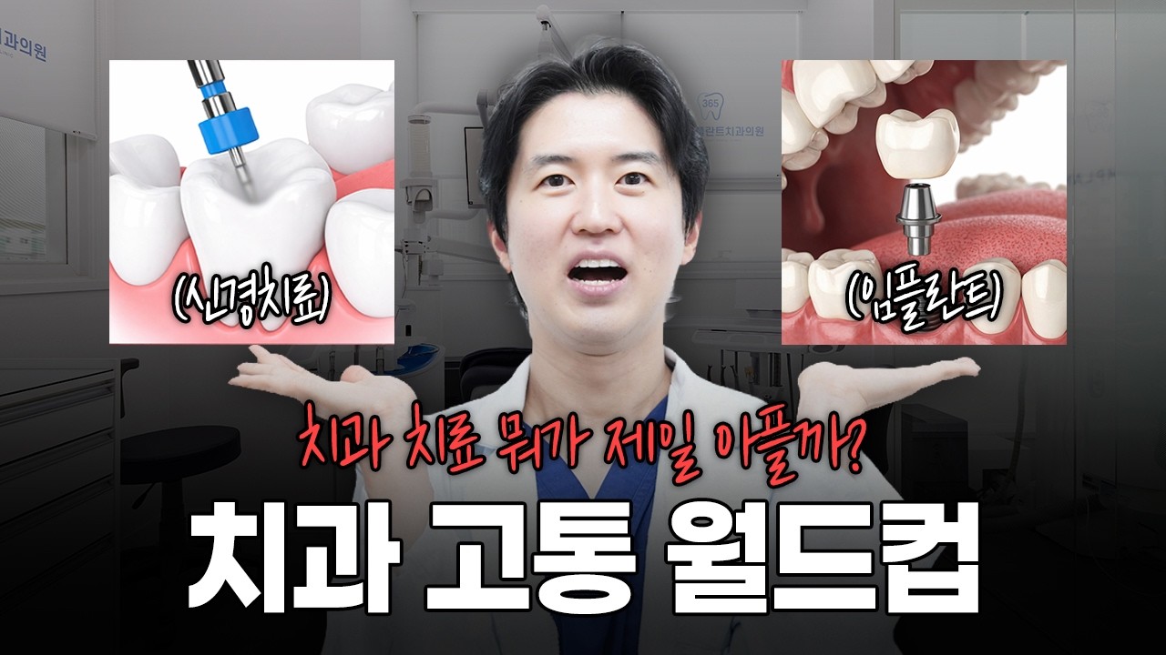 어떤 게 더 아플까? 치과 치료 통증 월드컵