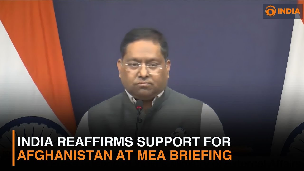India Reaffirms Support for Afghanistan, Defends Energy Policy at MEA Briefing | DD India