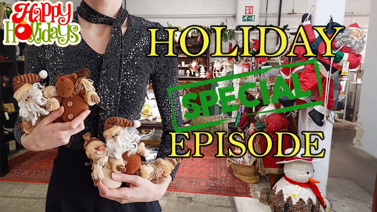 SHOP WITH ME for Vintage Christmas Decorations & Clothing | ft.🎄Christmas Tree & Light Show🎉