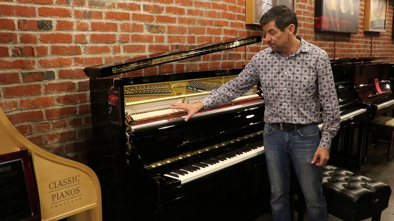 Schimmel Konzert Upright Piano Model K132T  For Sale At Classic Pianos Portland 503-239-9969