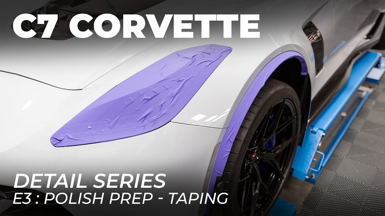C7 Corvette Detail Series: E3 - Polish Prep Trim Taping