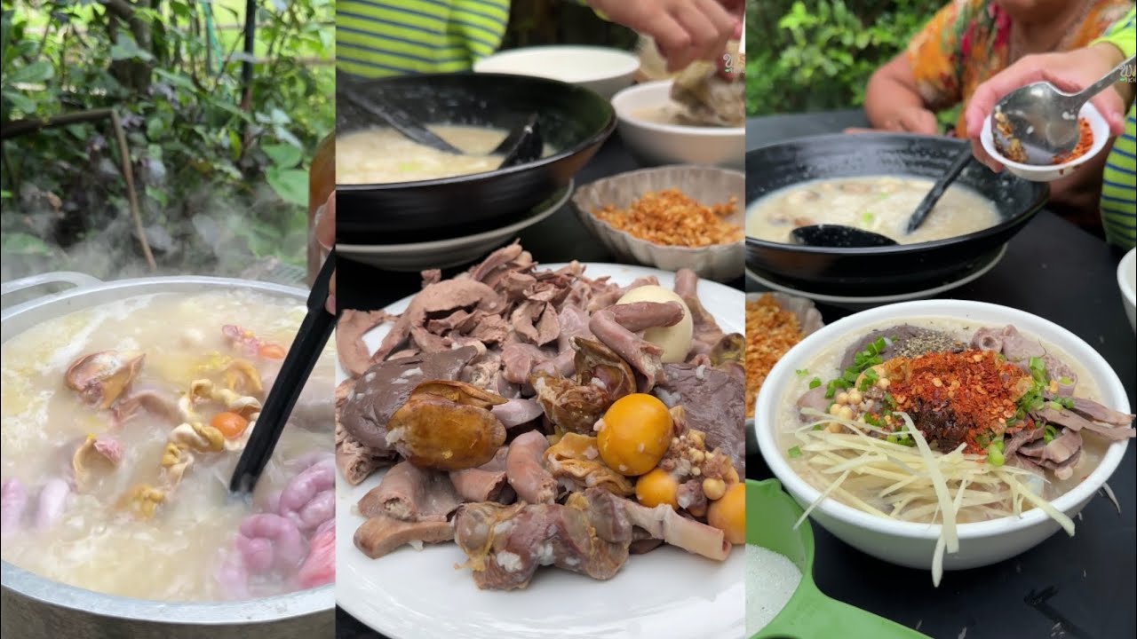 បបរគ្រឿងមាន់ស្រែ