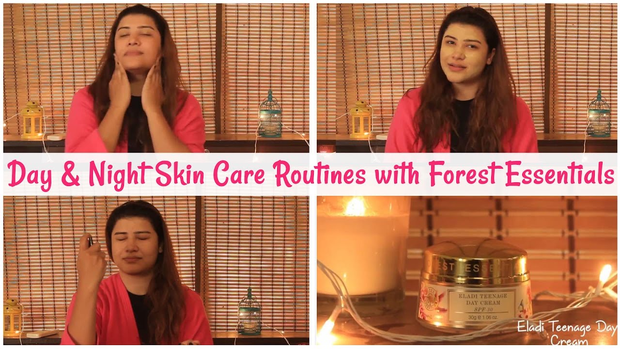 Day & Night Skin Care Routines with Forest Essentials || The Shimmer Tales