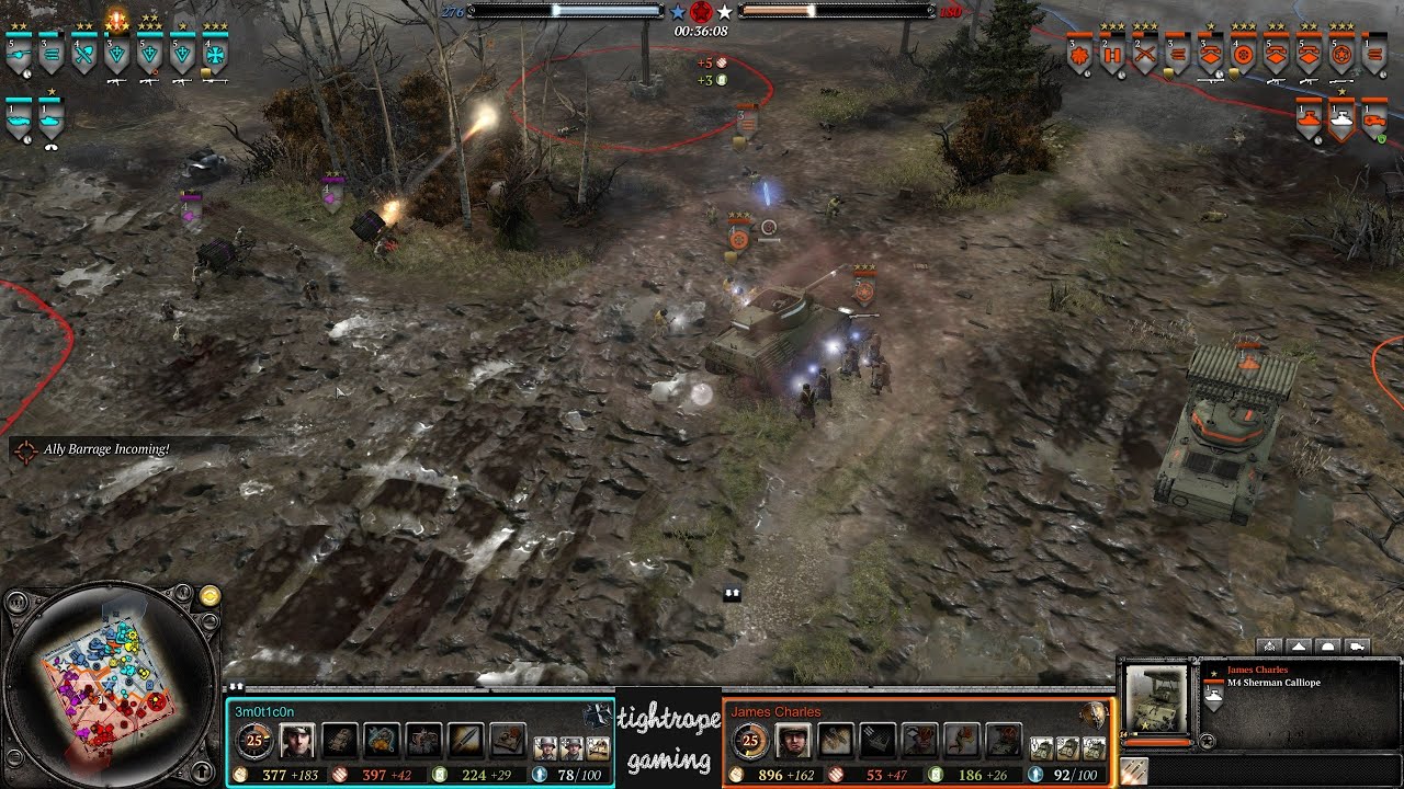 COH2 3v3 Early bofors defending snipers