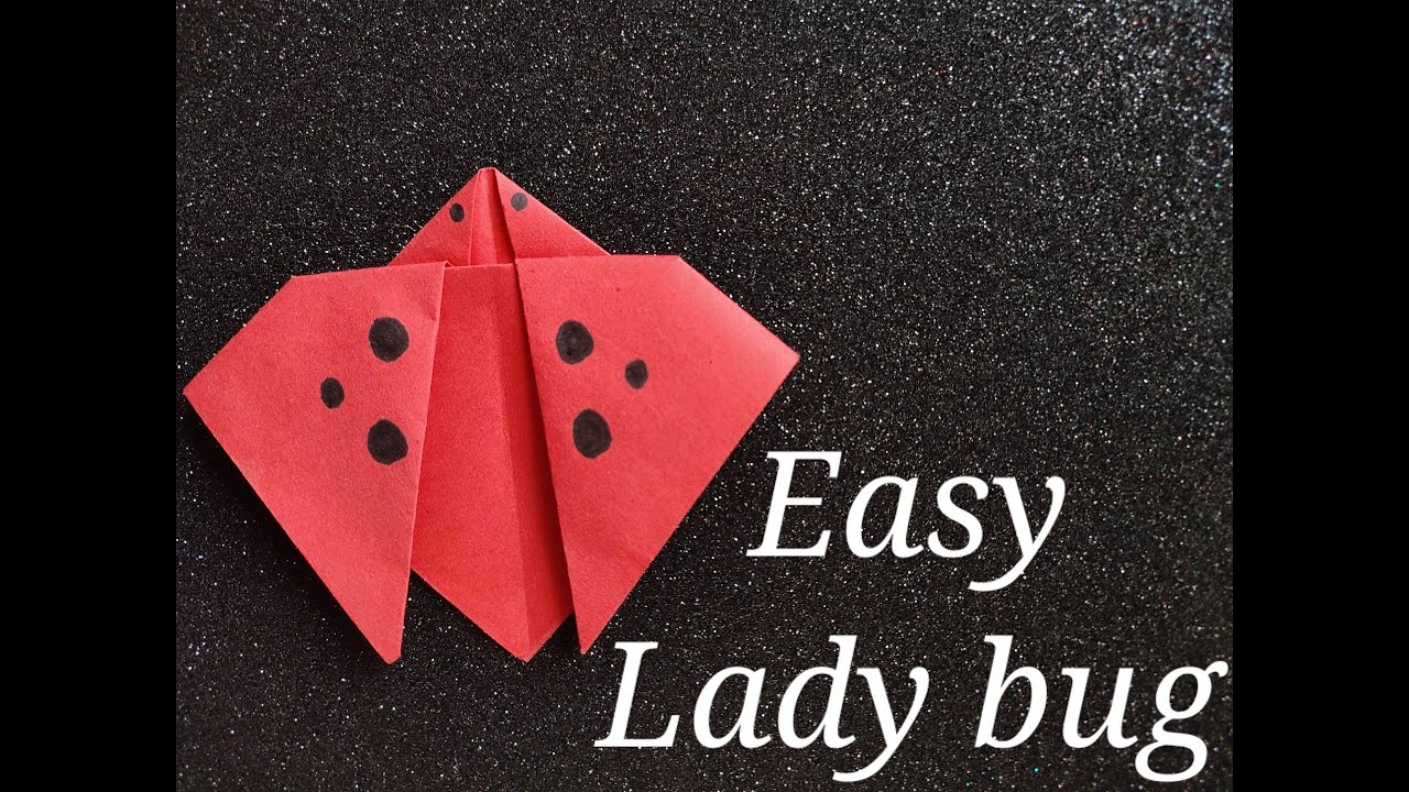 Lady Bug | Origami | how to make lady bug Origami | Paper craft
