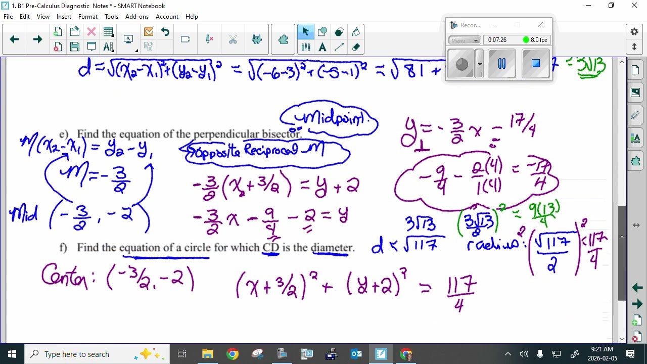 February05 Day 5 Pre Calculus Review