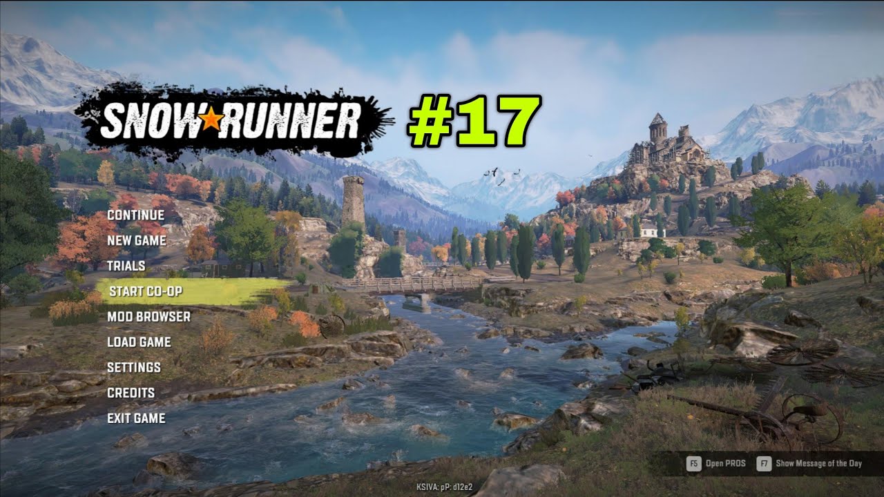 Snowrunner gameplay  #17 Island Lake map