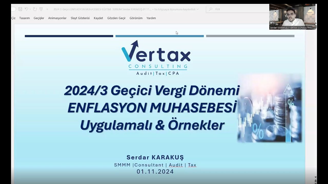2024 3 Geçici Vergi Dönemi ENFLASYON DÜZELTMESİ UYGULAMASI