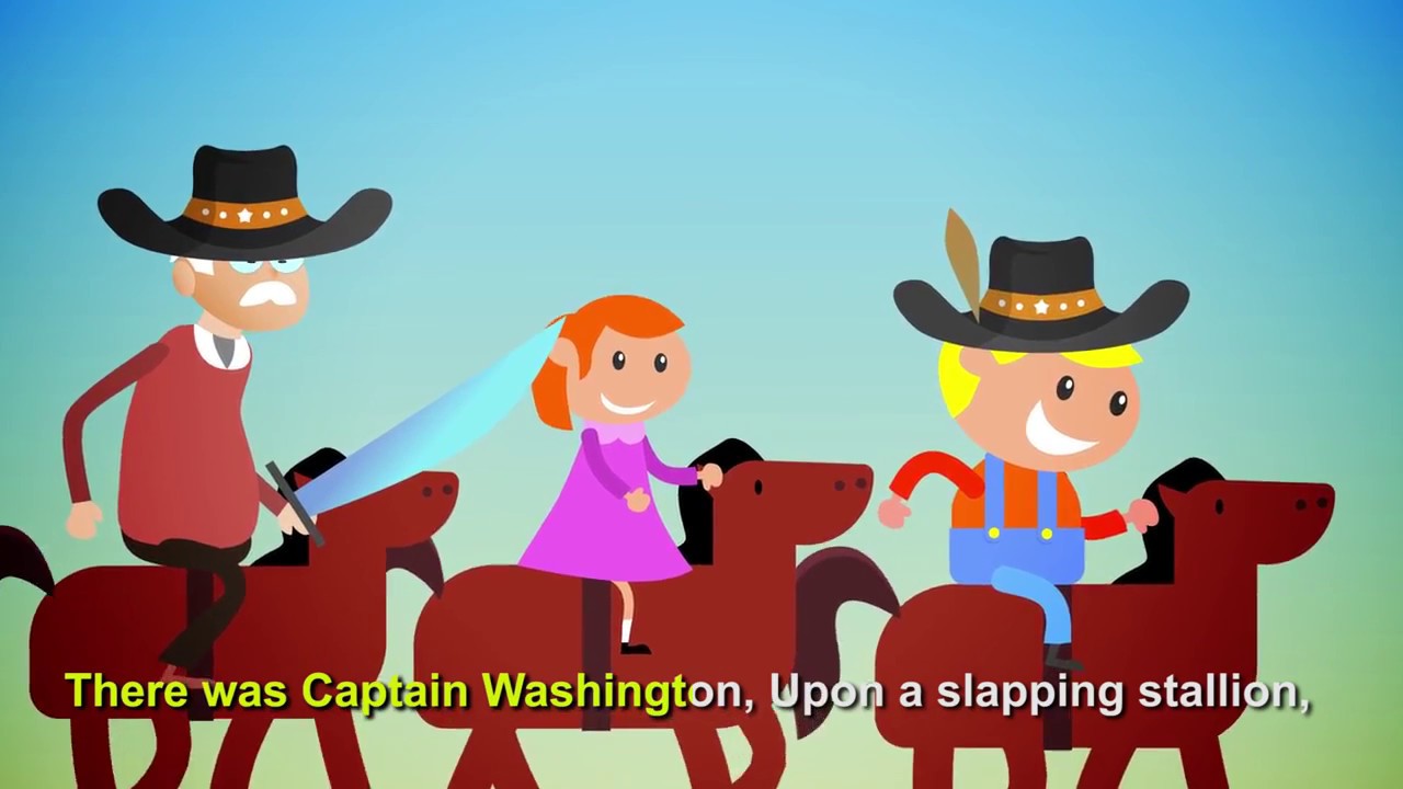 KARAOKE Yankee Doodle went to town riding on a pony Nursery Rhyme Children Kids Songs Sing a long