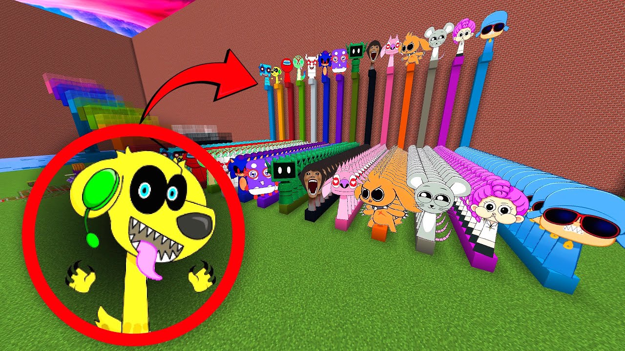 New Sprunki OC Tyler In Colored Boxes Minecraft PE MOD