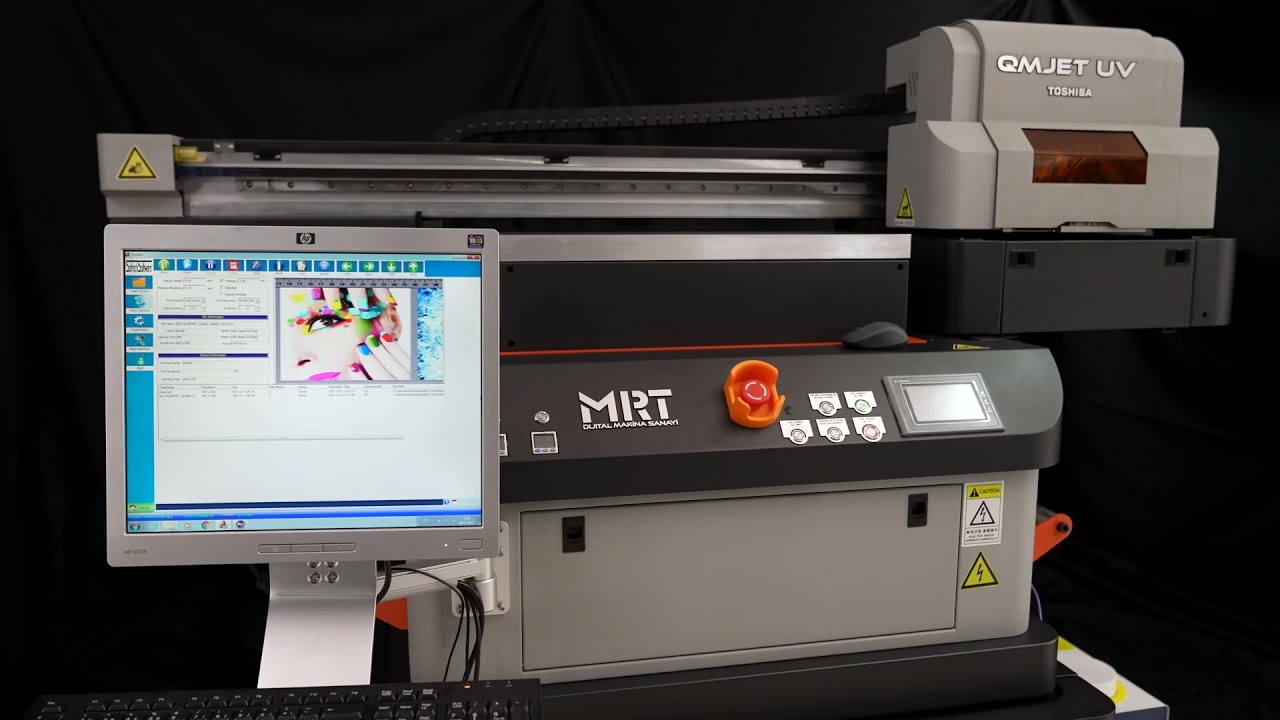 Uv baskı makinesi . Qmjet 6090 uv Toshiba