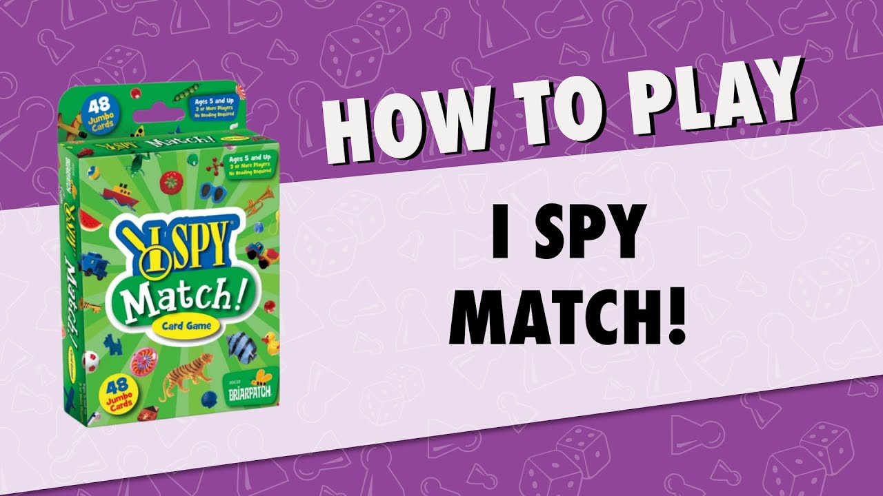 How to Play I Spy Match from Briarpatch