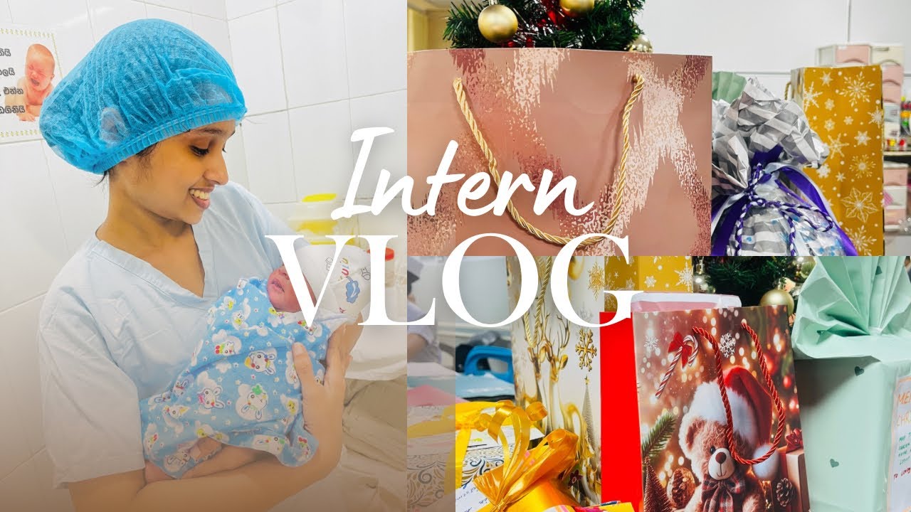 Intern diaries 20&hearts;️🩺| Secret santa in ward✅🎅🧑&zwj;🎄| Christmas vlog in hospital🏥✨ (Sinhala vlog) #doctor