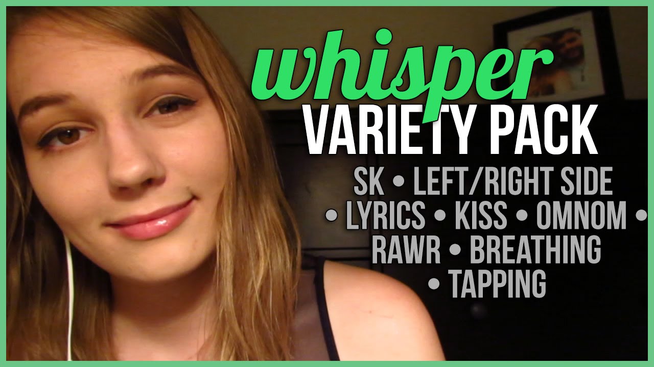 [BINAURAL ASMR] Whisper Variety Pack (sk, left/right side, lyrics, omnom, etc.)