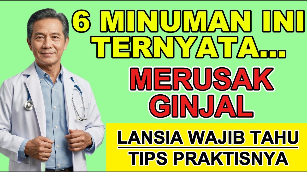 HATI-HATI dengan MINUMAN ini, Pelan-Pelan Bisa MERUSAK GINJAL Anda | Kesehatan Lansia