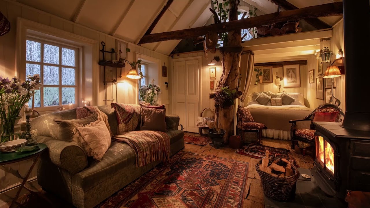 The Fire That Had Been Burning Since the First Snow | Cozy Fireplace Ambience for Sleep