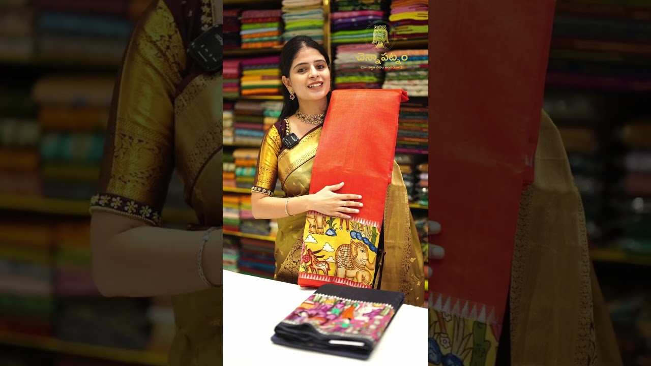 Mangalagiri Kalamkari Sarees | Chennapatnam Pattu Cheerala Angadi | 📞 88852 52277