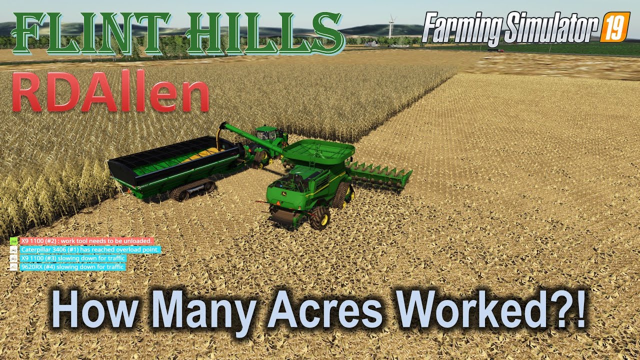 How Many Acres Worked?! | E77 Flint Hills | Farming Simulator 19