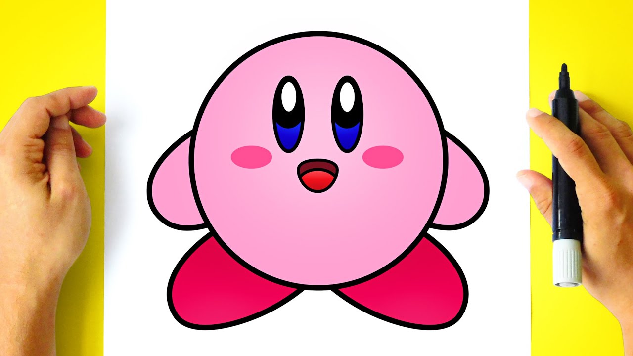 Como DESENHAR o KIRBY - Como DIBUJAR a KIRBY - How to DRAW KIRBY