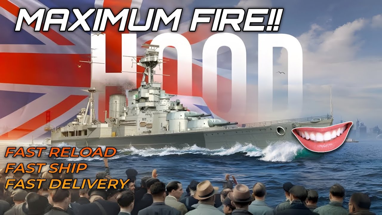 HMS HOOD MAXIMUM FIRE! | MODERN WARSHIP