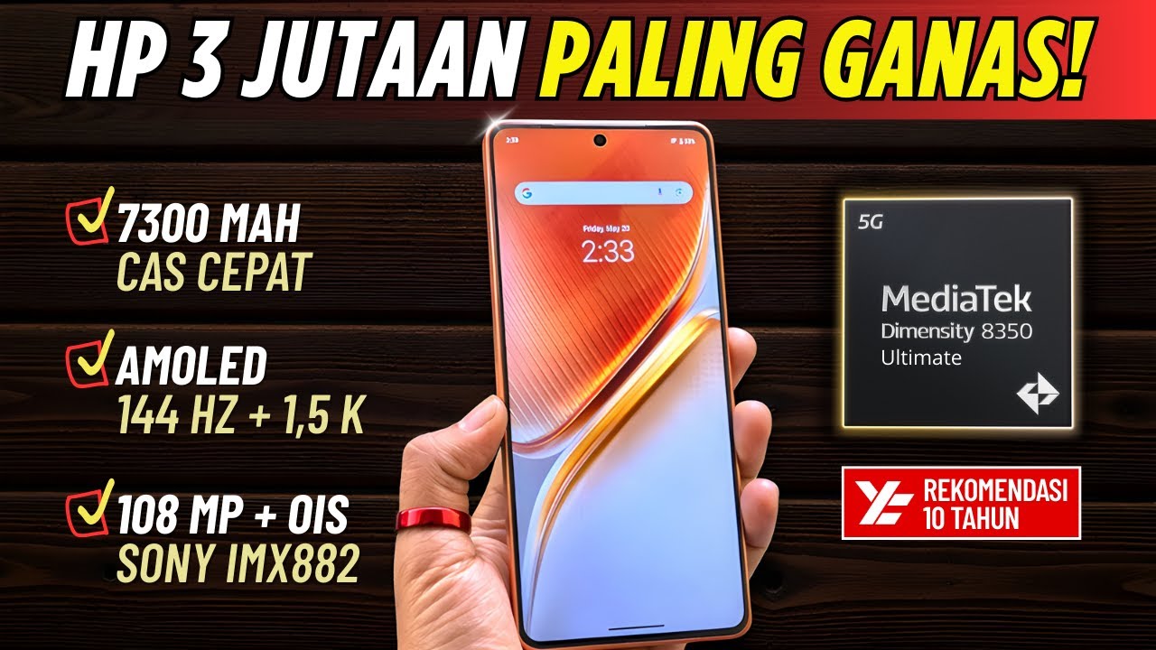 5 Rekomendasi HP 3 JUTAAN TERBAIK [3,5 - 3,9 JUTA] Januari 2026
