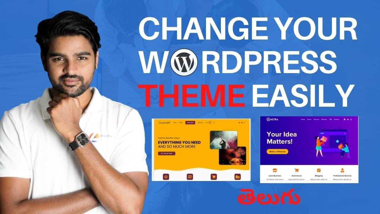 How to change the Theme in Wordpress Telugu