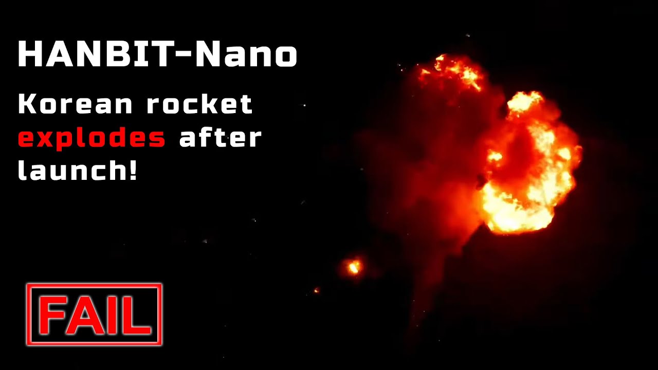 RUD! Korean HANBIT-Nano rocket explodes @ max Q (22 Dec 2025)