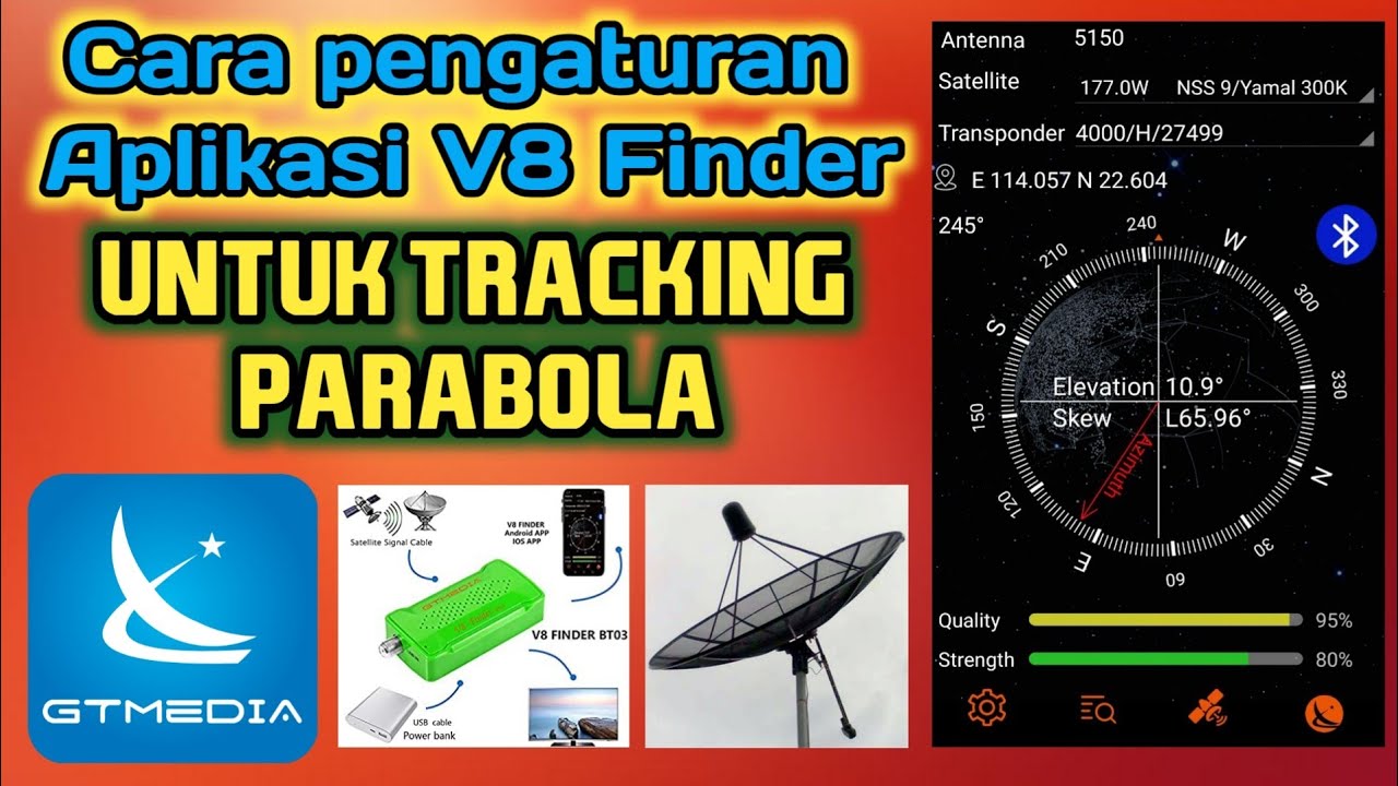 cara setting/pengaturan aplikasi v8 finder GTMEDIA V8 BT03