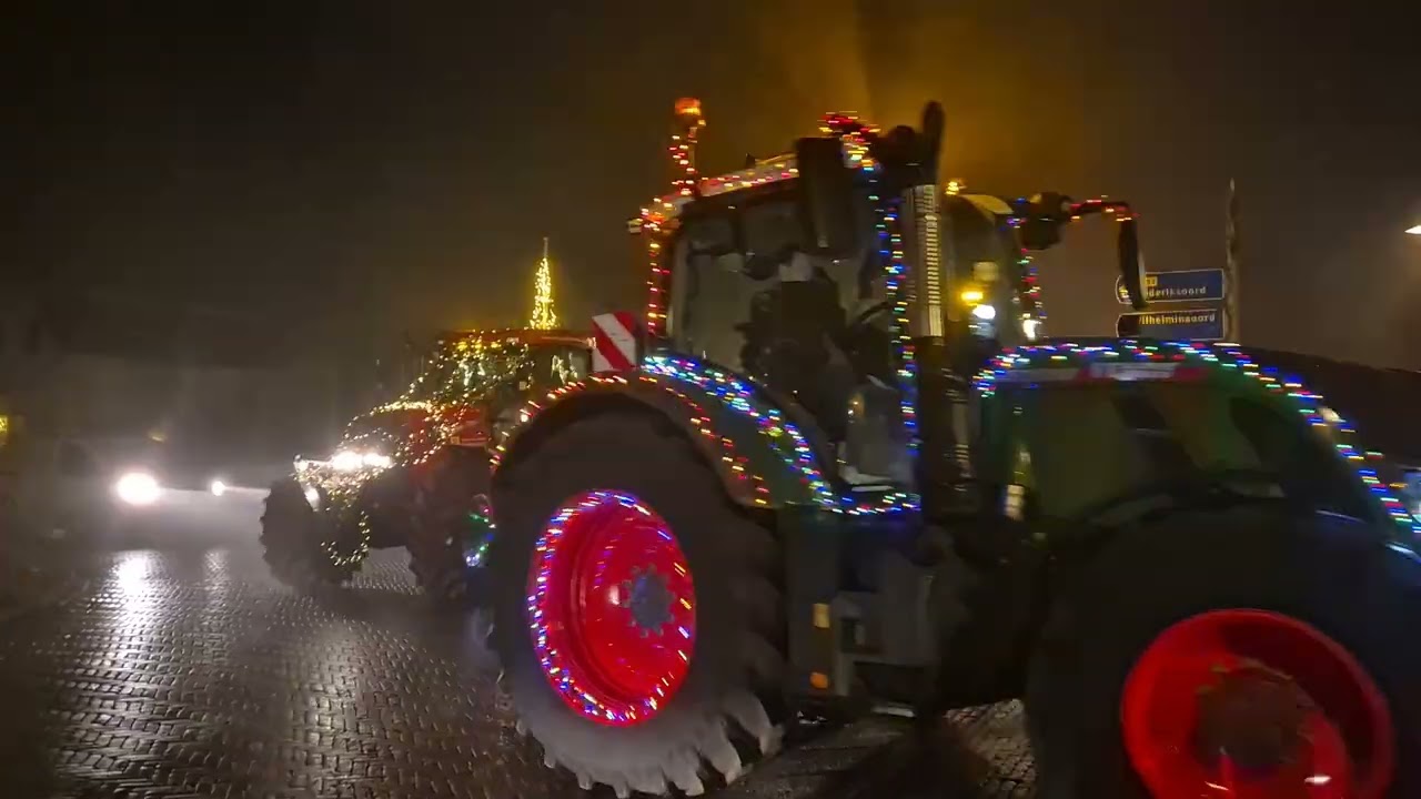 Verlichte tractoroptocht &ndash; Noordwolde ✨🚜 2025 