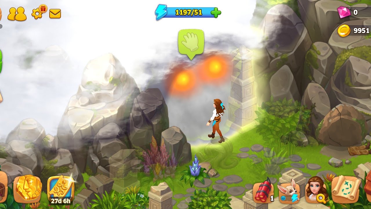 Island 🏝️ Hoppers XP lvl 10 & 11  Chapter 1 The Island mystery Mysterious Waterfall 