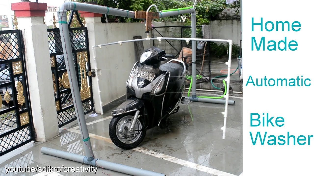 How to Make Automatic Bike Washer in Hindi