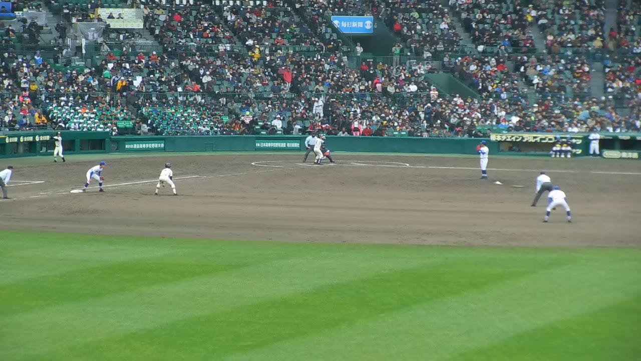 習志野-明豊 7回表(第91回センバツ10日目第1試合準決勝2019.4.2)