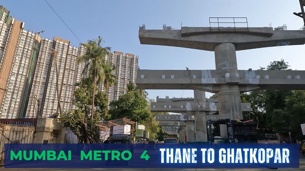 Metro on the LBS Road - Mumbai Metro Green Line - Connecting Thane, Mulund, Vikhroli to Ghatkopar