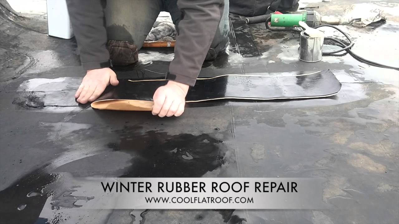 WINTER RUBBER ROOF REPAIR