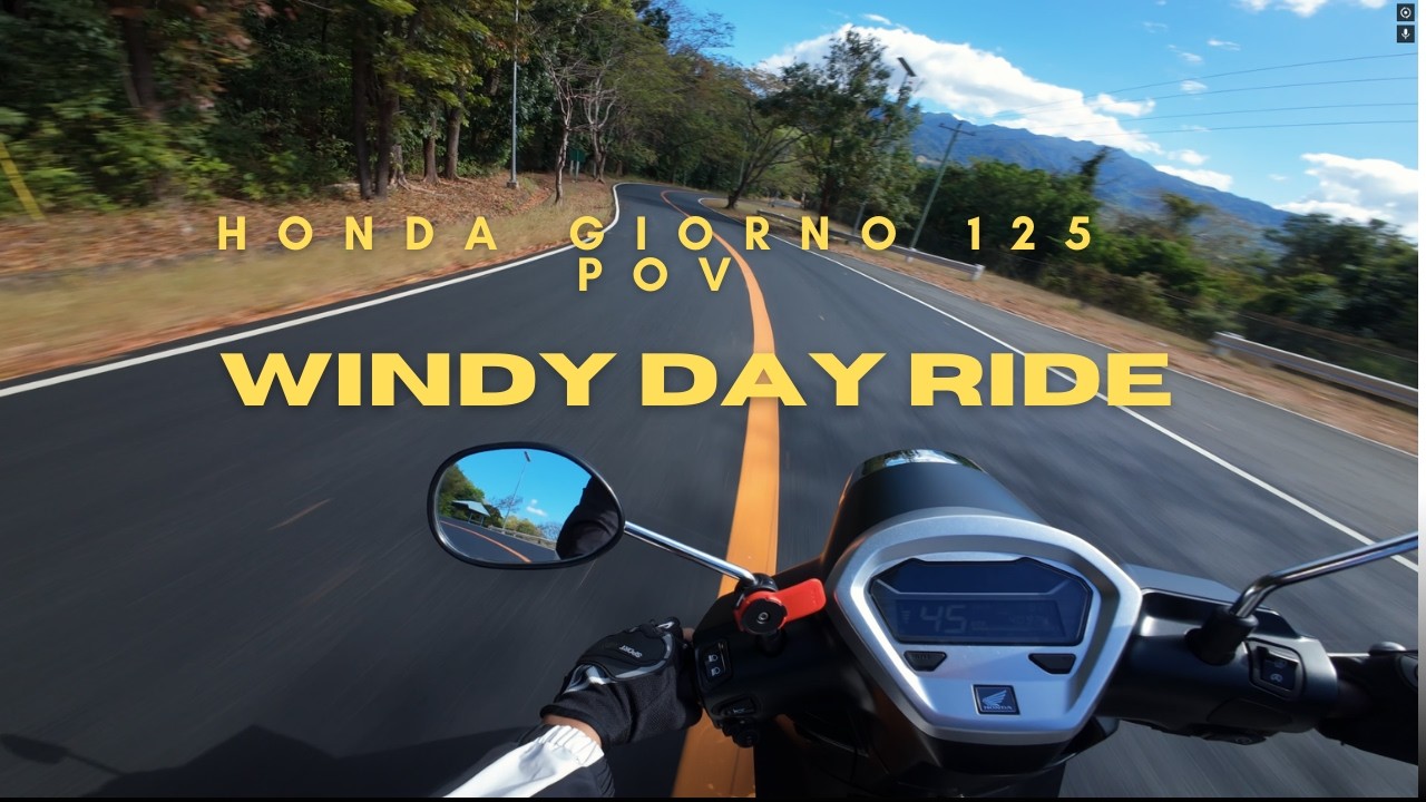 Honda Giorno 125 POV | Windy Day Ride | No Talking | 4K