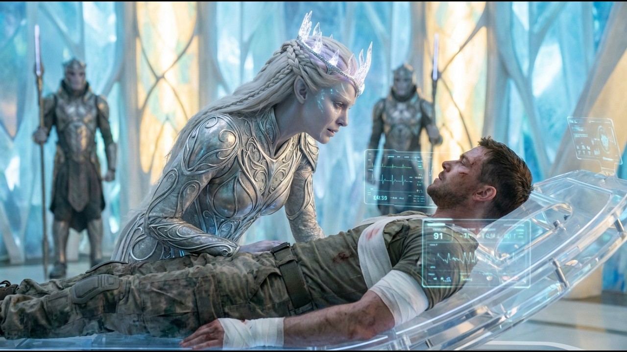 Он был ранен, спасая королеву. Когда он очнулся, она лежала, свернувшись калачиком, рядом с ним.