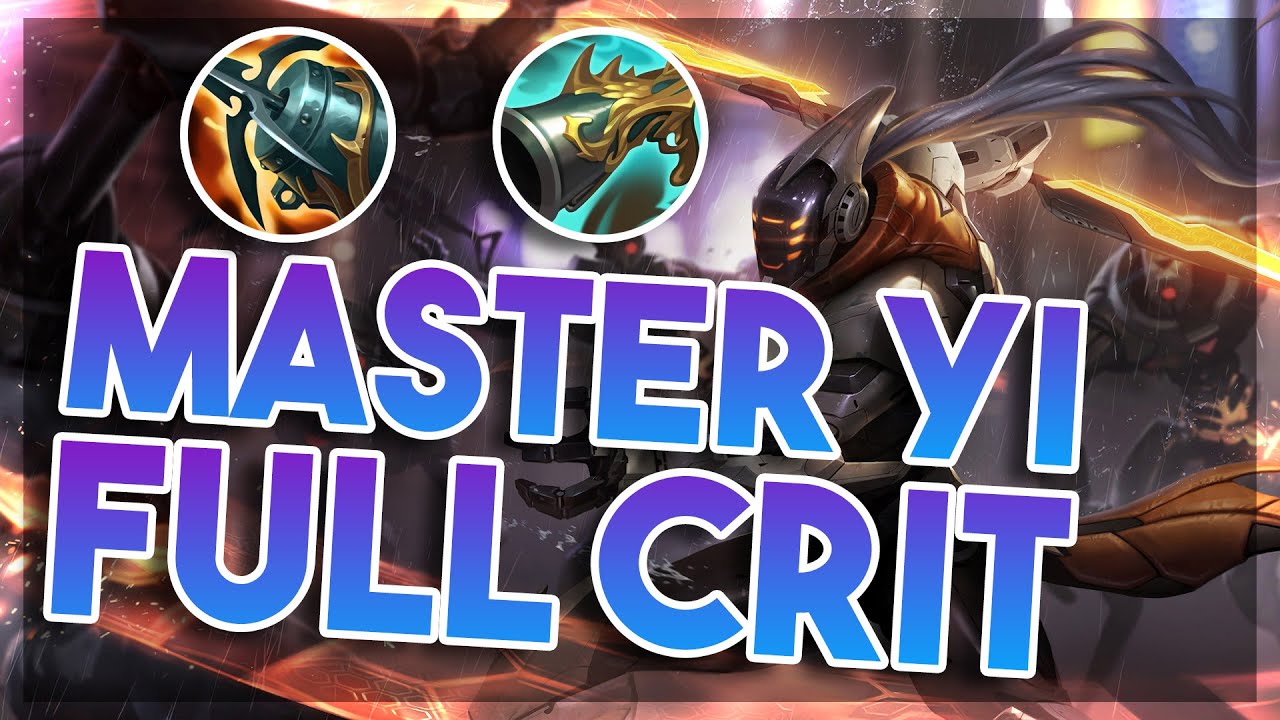 FULL CRIT MASTER YI MID! *PENTAKILL 1V5*