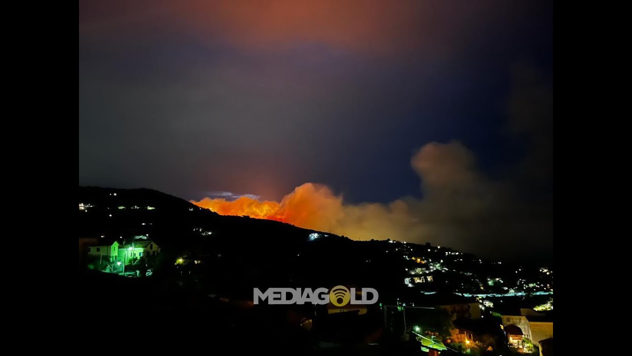 incendio sulle alture di  Alassio  commento del sindaco Marco Melgrati