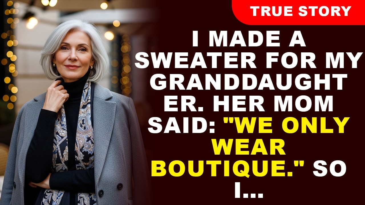 I Made A Sweater For My Granddaughter. Her Mom Said: “We Only Wear Boutique.” So I...