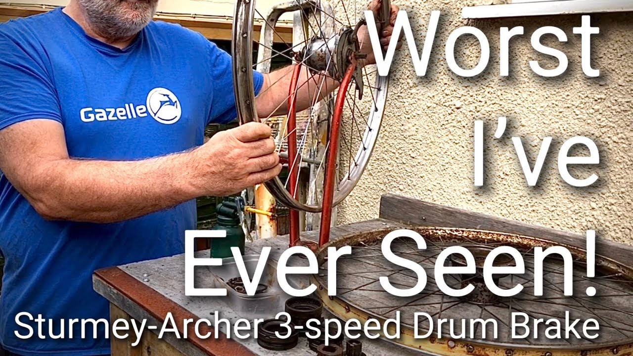 The worst Sturmey Archer 3-speed hub I’ve ever seen, but it must be fixed! Plus bizarre wheel build!