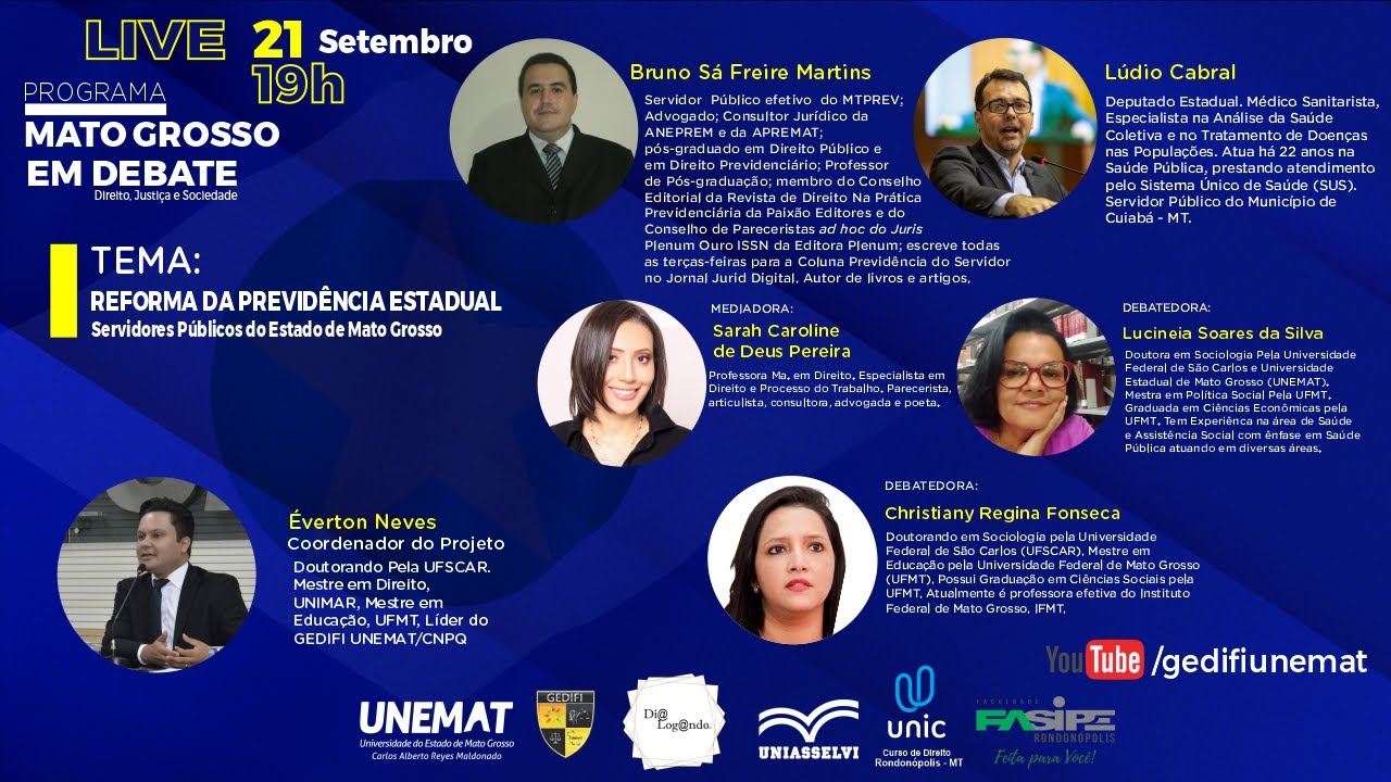 LIVE INTERESSE PÚBLICO: REFORMA DA PREVIDÊNCIA ESTADUAL- servidores público do Estado