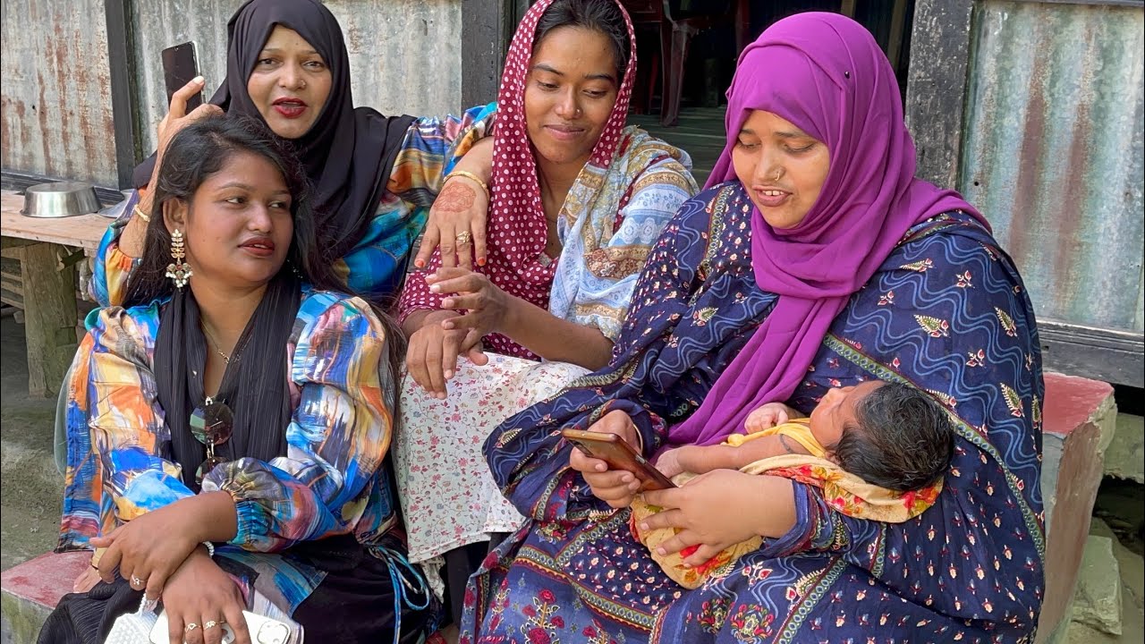 তিন বোন মিলে বড় ভাইয়ের ছেলে কে দেখে কি দিয়ে গেলাম// BD Mom Tisha