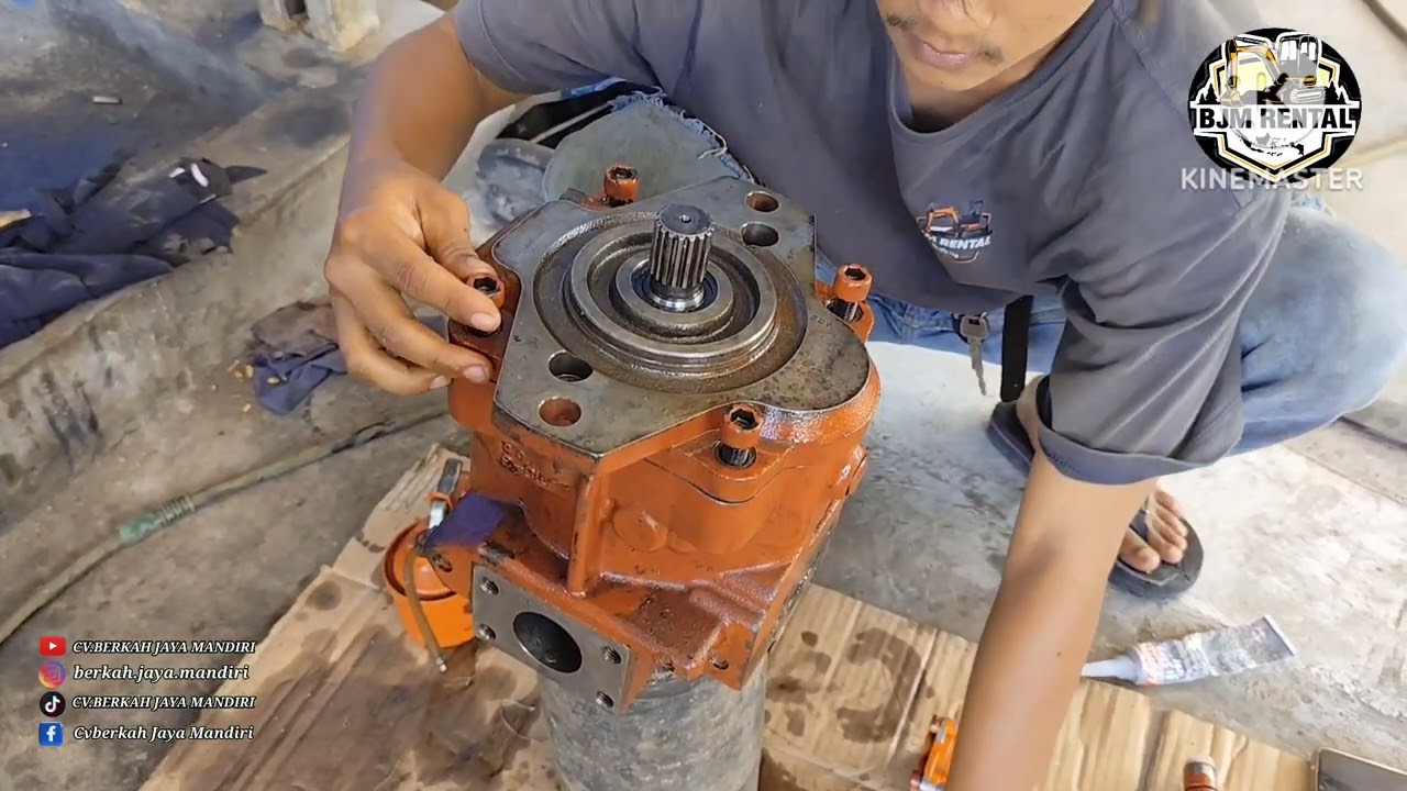 Instal Pompa Hydrolic Kubota U50‼️