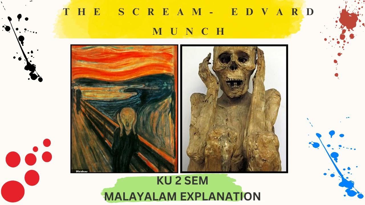 The Scream - Edvard Munch #keralauniversity #2semester #malayalamexplanation