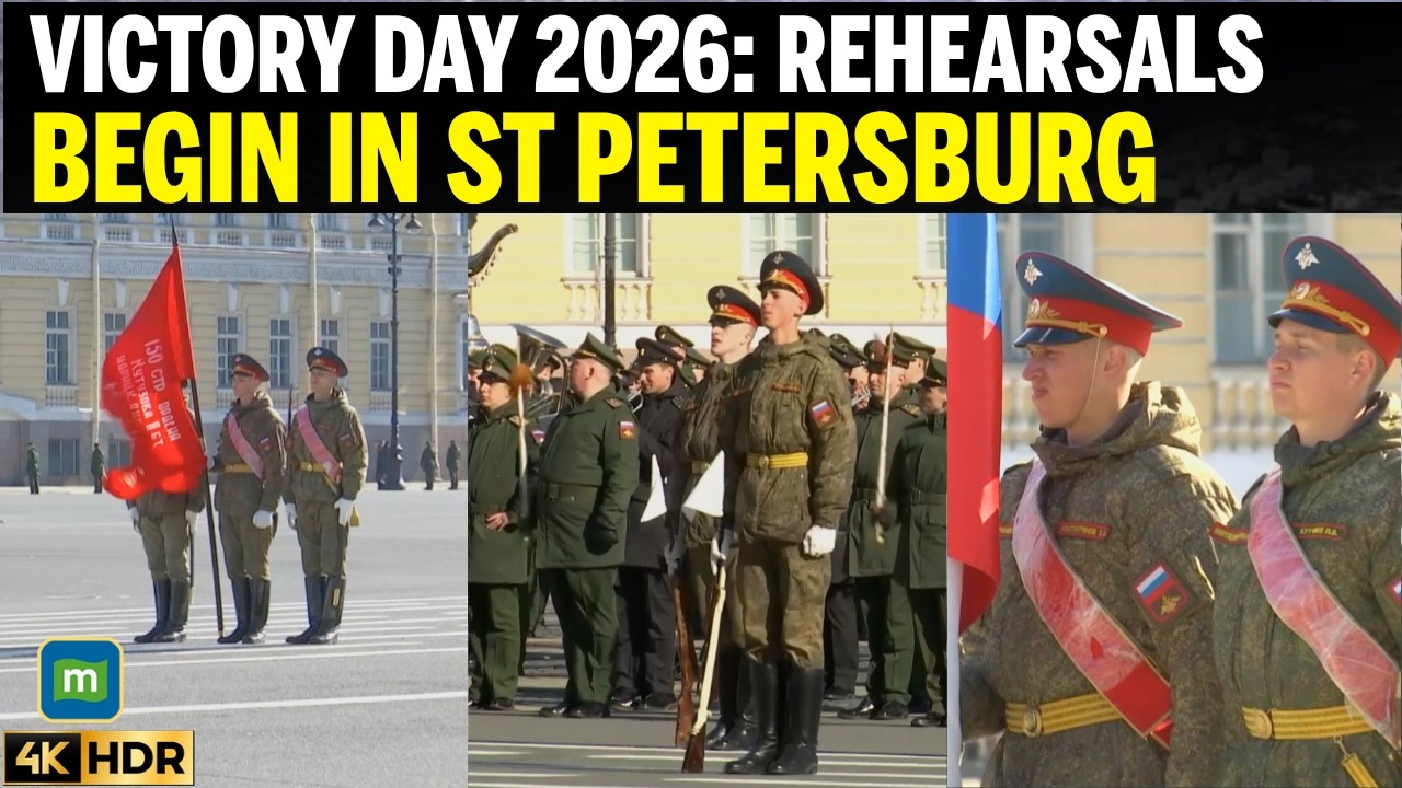 WATCH: RUSSIAN TROOPS March in St Petersburg for Victory Day Parade 2026 | World News
